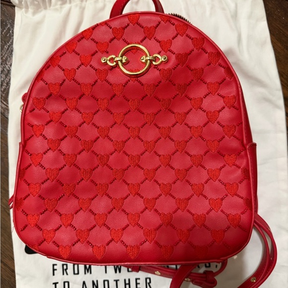 Red Designer Backpack - Picture 3 of 12